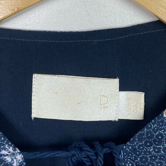 The JetSet Diaries TJD Boho Bell Sleeve Hippie Print Top Size XS Bohemian Blouse - Picture 4 of 10